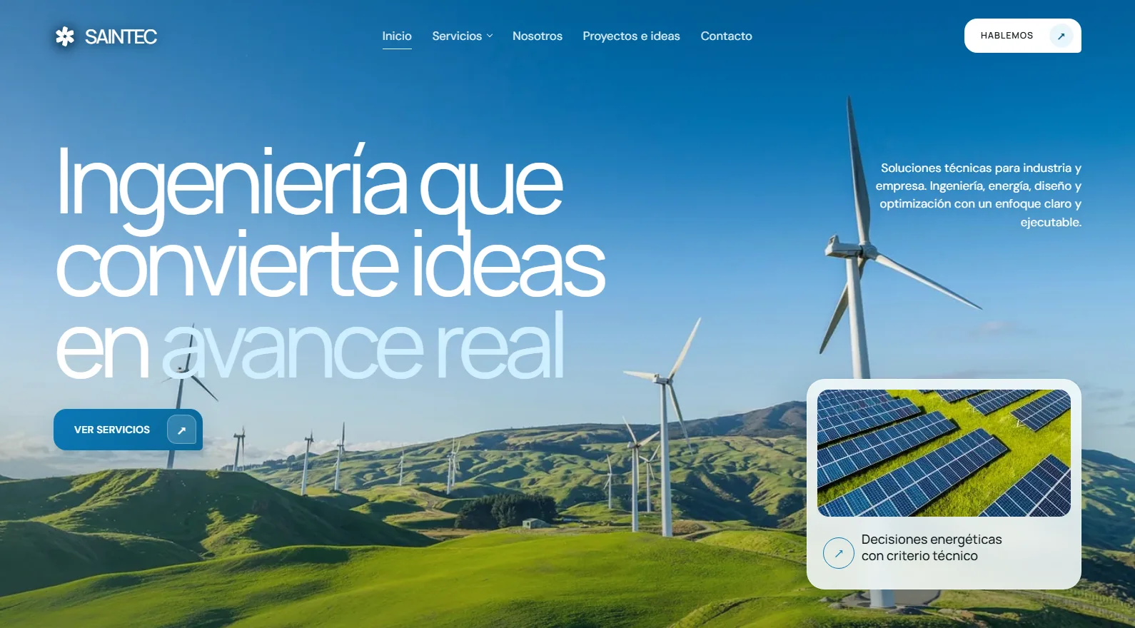 Vista previa del proyecto SAINTEC